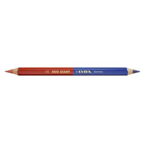 Lápiz profesional Lyra Duo Giant Bicolor Azul y Rojo - Referencia 45-008